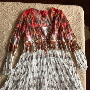 V Christina boho top sz L
